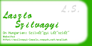 laszlo szilvagyi business card